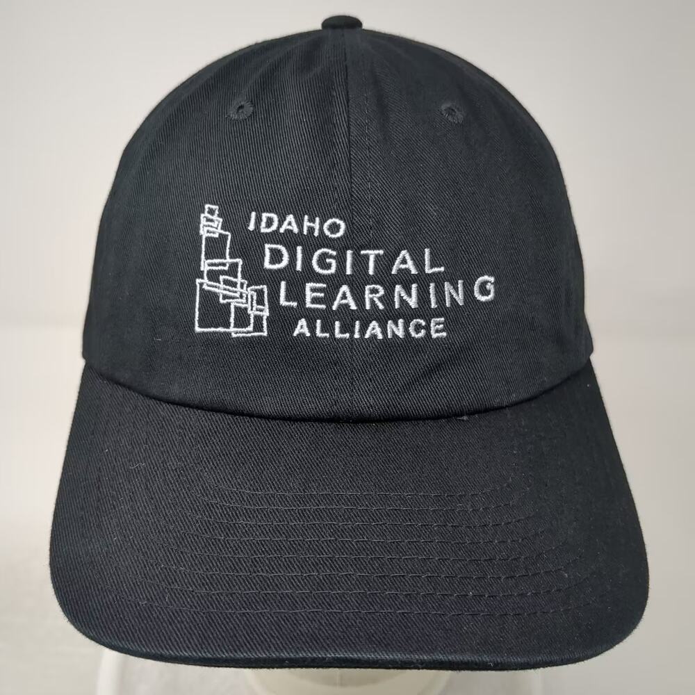 Richardson Baseball Cap Black White OS Idaho Digital Learning Alliance Hat Logo - Picture 2 of 10